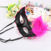 Lace Feather Fancy Dress Ball Mask Girl Half Face Ball Head