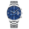 NIBOSI 2039 Scratch Design Luminous Waterproof Business Quartz Watch
