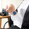 NIBOSI 2039 Scratch Design Luminous Waterproof Business Quartz Watch
