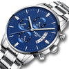 NIBOSI 2039 Scratch Design Luminous Waterproof Business Quartz Watch