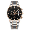 NIBOSI 2039 Scratch Design Luminous Waterproof Business Quartz Watch