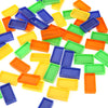 Domino Train Toy Car Truck Vehicle with Lights Sound for Kids 60pcs