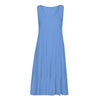 Posed Beach Dress Sleeveless Round Collar Stitching