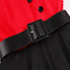 Half Sleeve Contrast Color The Big Pendulum Dress