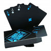 Creative Black Water-resistant PVC Poker Playing Cards Table Game Set