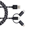 USB to Type C 8 Pin Micro 3 in 1 Multiple 2.4A USB Charging Cable for iPhone X 8  Galaxy S8 Huawei Mate 9 Xiaomi 6
