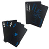 Creative Black Water-resistant PVC Poker Playing Cards Table Game Set