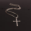 Cross Necklace Men Pendant Jewelry Clothing Sweater Water Drill Chain