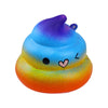 Cute Slow Rebound Simulation Starry Sky Dazzling Squishy POO Pressure Release Toys Elastic Eco-friendly PU Material