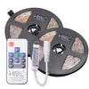 HML 2PCS 5M IP65 RGB 2835 SMD 300 LED Strip Light w/RF 10 Keys Remote + UK Power