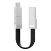 CHUMDIY 3-in-1 Type-C Micro USB 8 Pin Magnet USB Data Sync Charging Cable