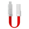 CHUMDIY 3-in-1 Type-C Micro USB 8 Pin Magnet USB Data Sync Charging Cable