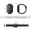 Waterproof Sports Heart Rate and Blood Pressure Monitoring Smart Watch
