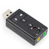 USB Card to  3.5mm Headphone Audio Adapter Sound Card For
