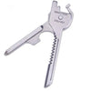 Swiss Tech Polished SS 6 in 1 Utility Key Multitool for Keychain for Auto
