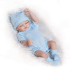 Mini Blue 10inch Reborn Baby  Dolls Full Silicone Baby Doll Body