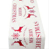 Classic Christmas Table Runner Reindeer Vine Flowers Flag New Year Festival