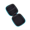 Portable Zipper Hard Headphones Case PU Leather Earphone Storage Bag