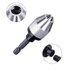 1/4 inch Hex Shank Keyless Drill Chuck Quick Change Adapter Converter 0.3-6.5mm