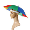 Umbrella Hat Headwear for Outdoor Fishing Gardening Beach (Rainbow)