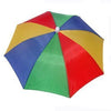 Umbrella Hat Headwear for Outdoor Fishing Gardening Beach (Rainbow)