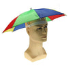 Umbrella Hat Headwear for Outdoor Fishing Gardening Beach (Rainbow)