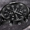 Men Quartz Digital Men Full PU Steel Wrist Watches Clock Casual Watch Homme