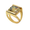 Fashion Gold Large Geometric Mother Stone Ring 1PC