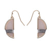 Semi-Precious Stone Earrings with High-Grade Temperament Pendant