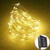 1PC 20M Solar Copper Wire String Light 8MODES LED Fairy String Waterproof Home Yard Christmas Holiday Gareden Decoration