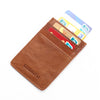GUBINTU 111 Anti-theft Genuine Leather RFID Card Holder Mini Thin Wallet