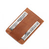 GUBINTU 111 Anti-theft Genuine Leather RFID Card Holder Mini Thin Wallet