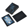 AEOFUN Creative Black Plastic PVC Poker Waterproof Magic Playing Cards Table Game Set