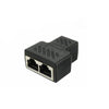 Splitter Connector Ethernet Cable Socket Adapter 8P8C Network