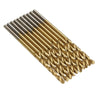 50PCS HSS Titanium Coated Twist Drill Bits High Speed Steel Drill Bit Set