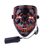 Light Up LED Mask Halloween Scary Mask Costume for Men Women Kids