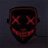 Light Up LED Mask Halloween Scary Mask Costume for Men Women Kids