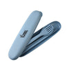 3 PCS Portable Eco-friendly Wheat Straw Outdoor Travel Flatware Set