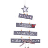 Christmas Tree Letter Wooden Hanging Party Pendant Home Door Ornament Xmas Craft
