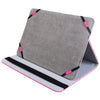 Folder PU Stand Leather Case with Cartoon Pattern for 10 inch Tablet PC -Plum