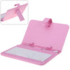 Micro USB Connected Keyboard PU Leather Protective Case for 7 inch Tablet