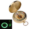 Brass Noctilucent Pocket Compass Navigation for Outdoor Activities