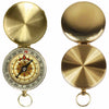 Brass Noctilucent Pocket Compass Navigation for Outdoor Activities