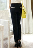 Mid-Waisted Pockets Design Narrow Feet Women's Pants