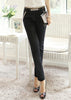 Mid-Waisted Pockets Design Narrow Feet Women's Pants