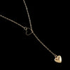 Silver Gold-Color Chain Heart Pendant Necklace