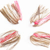 Rubber Threads Skirt Beard Lures 4PCS 8CM Length