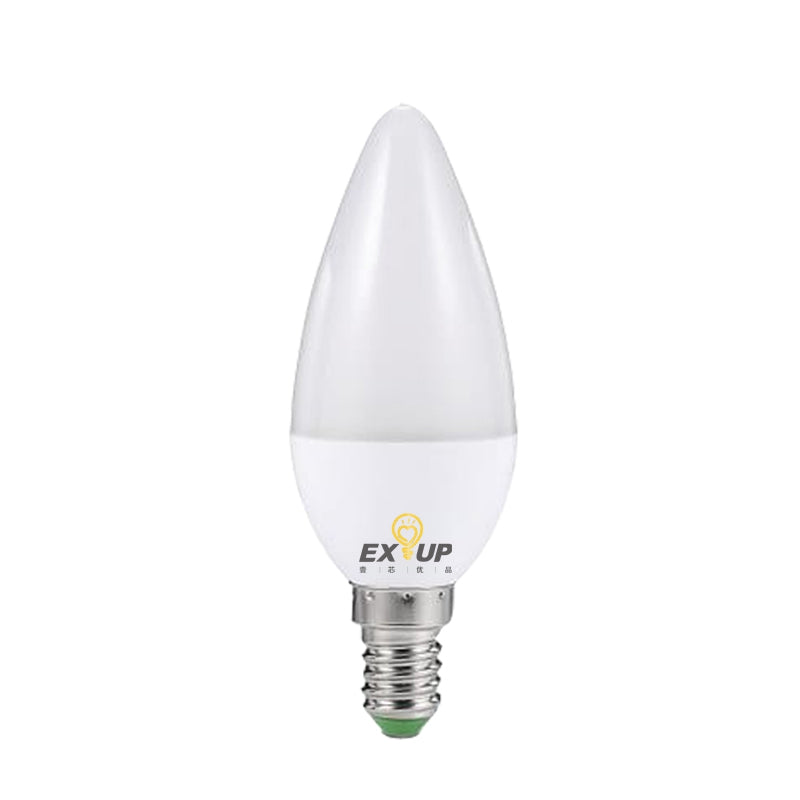 EXUP AC 220v - 240v  C37 7W  LED E14 Candle Bulb