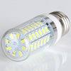 E27 10W 56 x 5730 SMD 1200LM Transparent LED Corn Light - 6000-6500K AC 200-240V