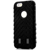 Silicone and PC Tyre Texture Style Protective Case Cover for iPhone 6 black